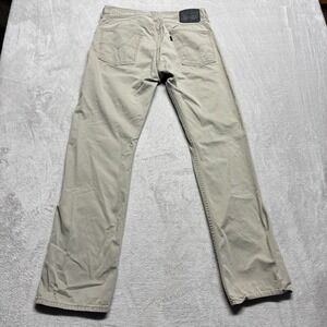 Levi's 513 Jeans Slim Straight Fit‎ Mens 32x32 Tan Beige Denim Black Tag